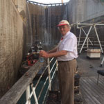 Captain John Letnik enjoying a beautiful day aboard the MS Jadran in Lock 2