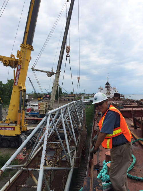 Founder and Director of Business Development Wayne Elliott overseeing special cargo operations.